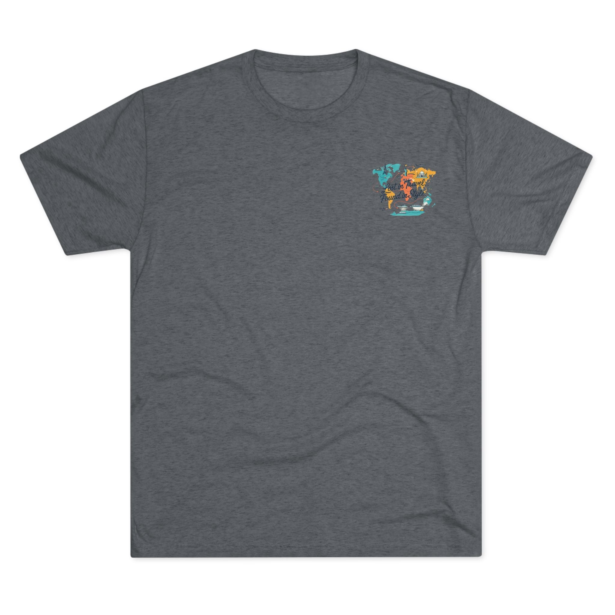 Lost in Travel, Found in Style™ Travel-Inspired Unisex Crew Tee, Wanderlust Apparel, Adventure Shirt, Perfect for Travelers, Vacation Gift, Stylish Travel Memories