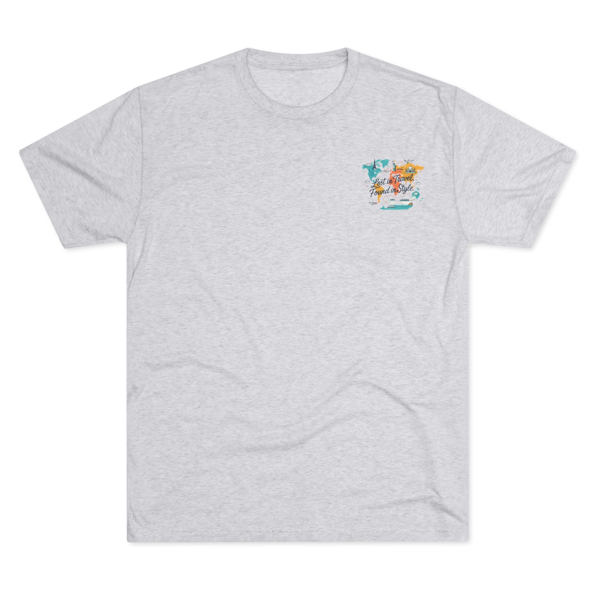 Lost in Travel, Found in Style™ Travel-Inspired Unisex Crew Tee, Wanderlust Apparel, Adventure Shirt, Perfect for Travelers, Vacation Gift, Stylish Travel Memories