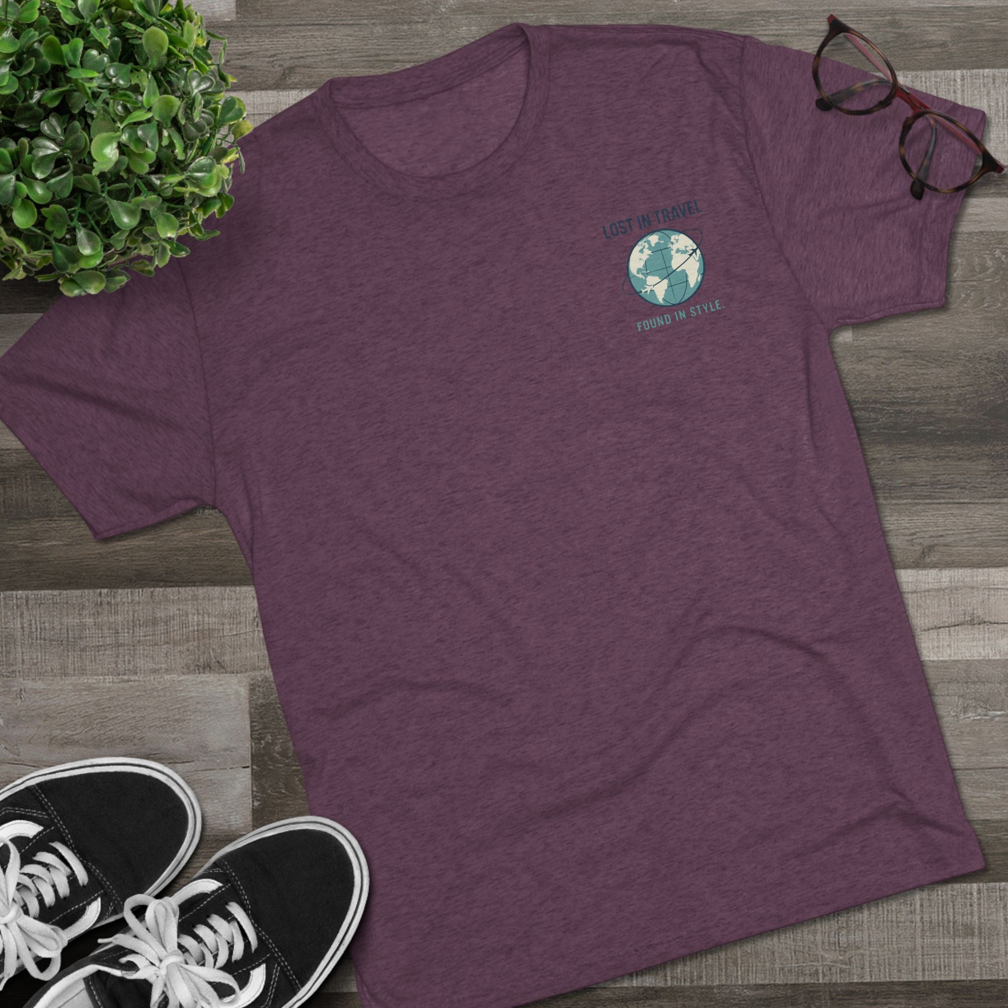 Lost in Travel, Found in Style™ Unisex Crew Tee - Travel T-Shirt, Wanderlust Gift, Vacation Apparel, Earth Travel Tee, Casual Style