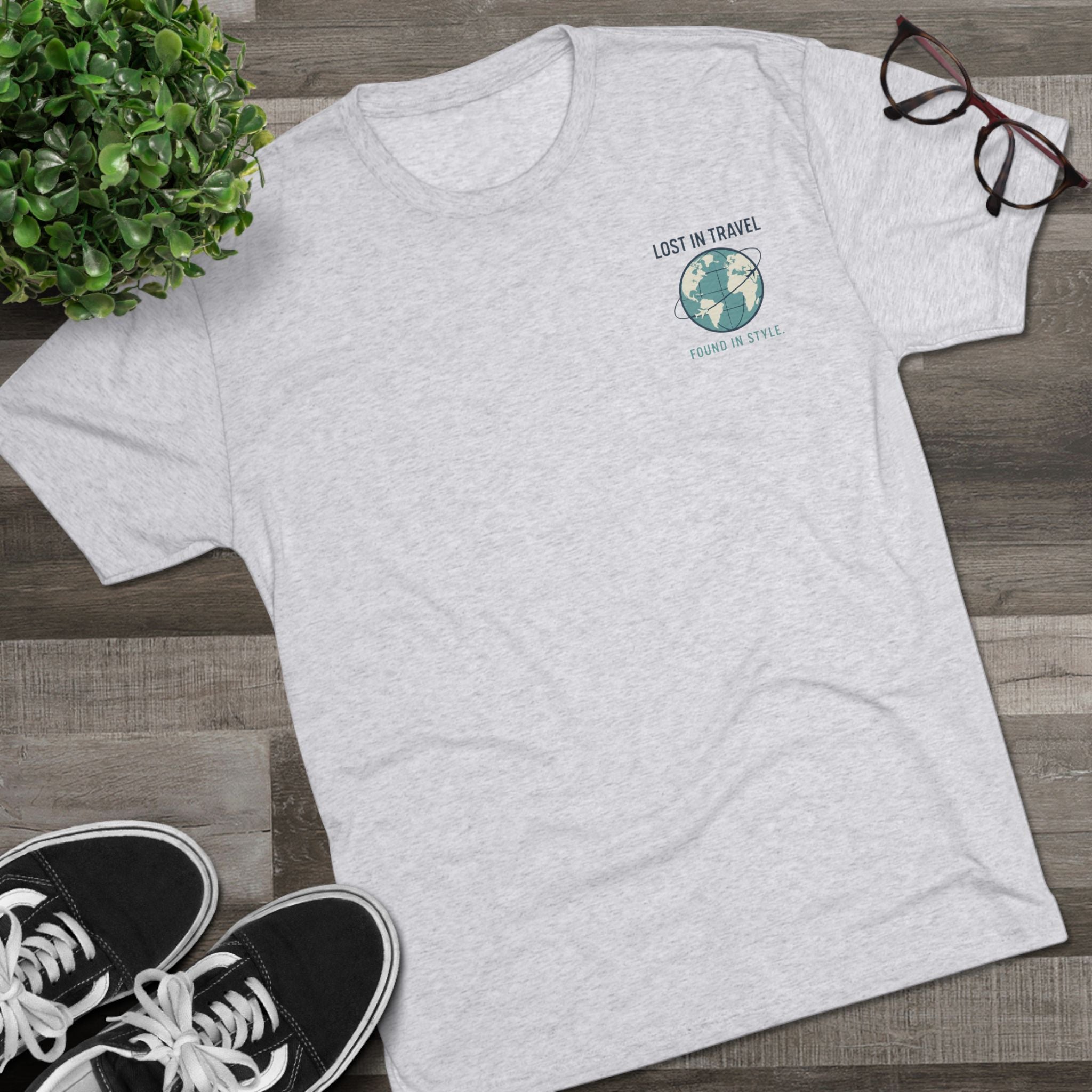 Lost in Travel, Found in Style™ Unisex Crew Tee - Travel T-Shirt, Wanderlust Gift, Vacation Apparel, Earth Travel Tee, Casual Style