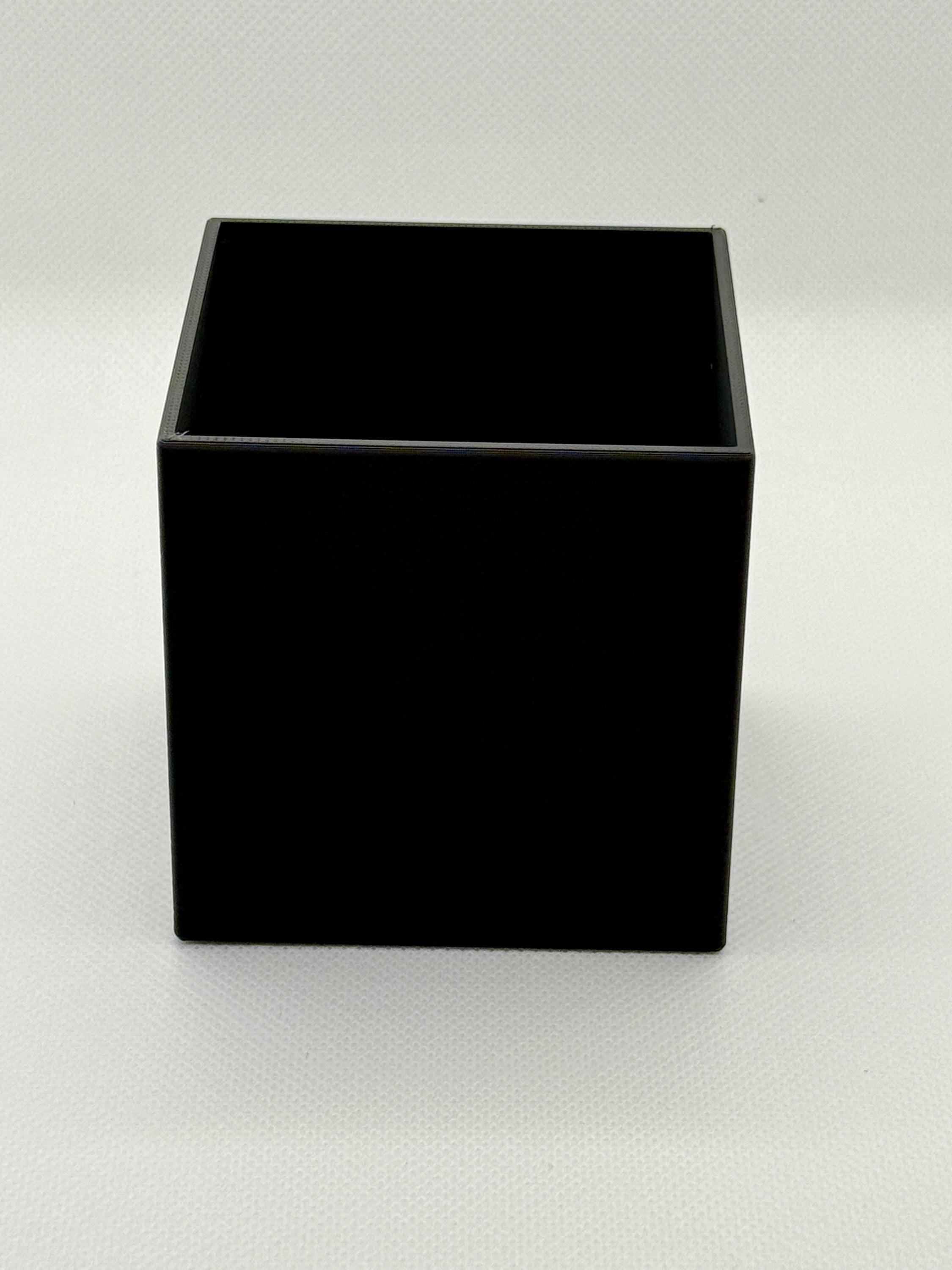 Minimalist Cube Succulent Planter: 3D Printed Geometric Desk Decor