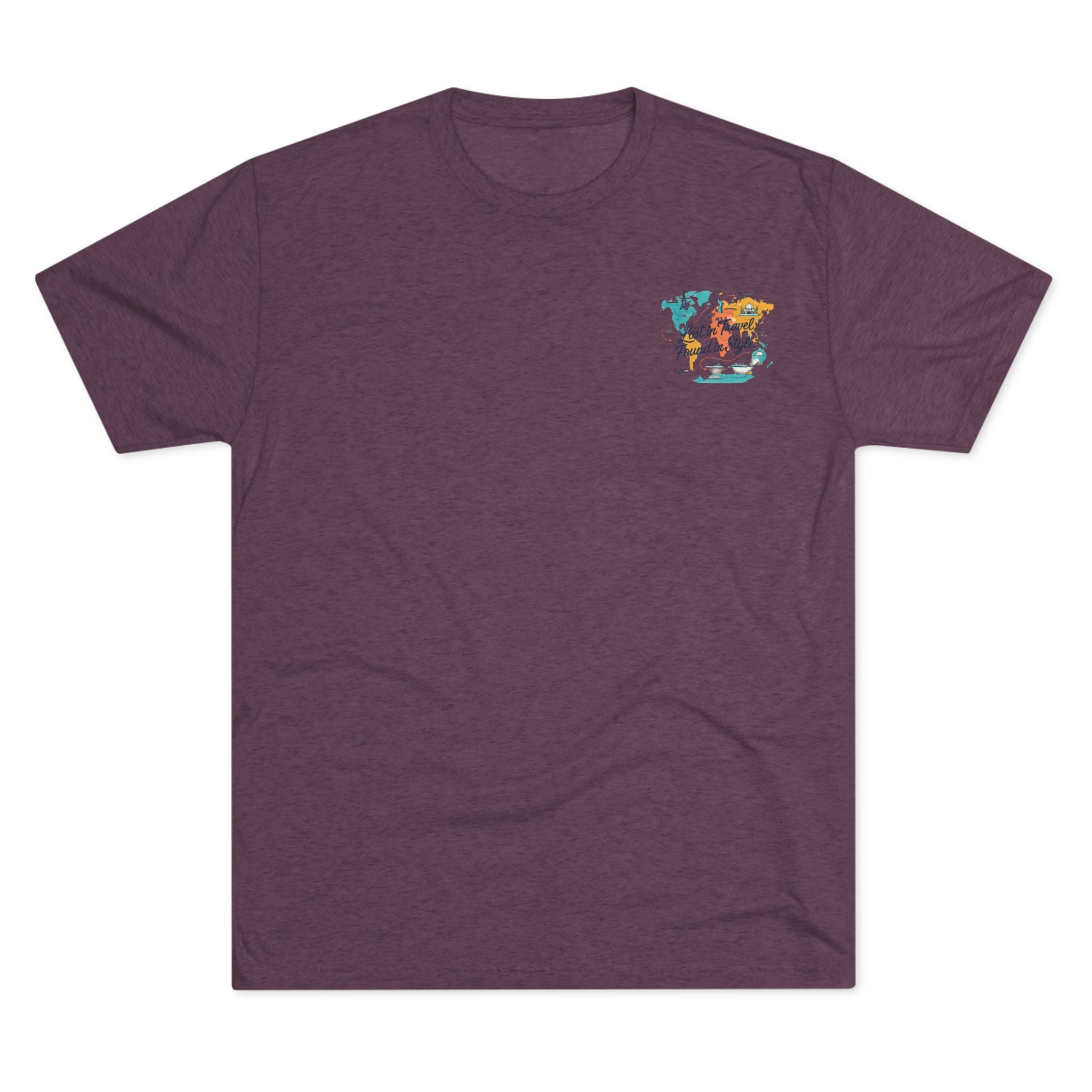 Lost in Travel, Found in Style™ Travel-Inspired Unisex Crew Tee, Wanderlust Apparel, Adventure Shirt, Perfect for Travelers, Vacation Gift, Stylish Travel Memories