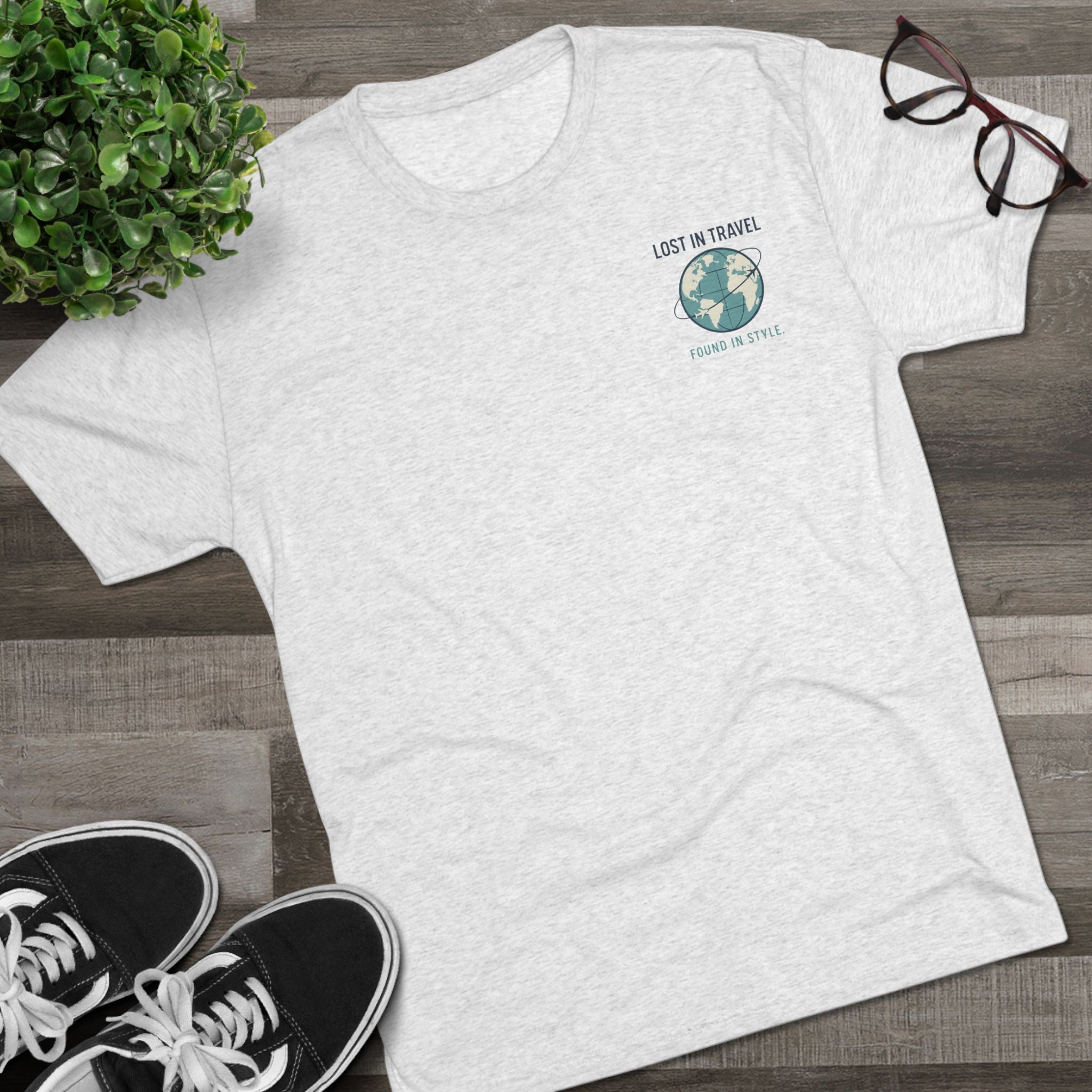 Lost in Travel, Found in Style™ Unisex Crew Tee - Travel T-Shirt, Wanderlust Gift, Vacation Apparel, Earth Travel Tee, Casual Style