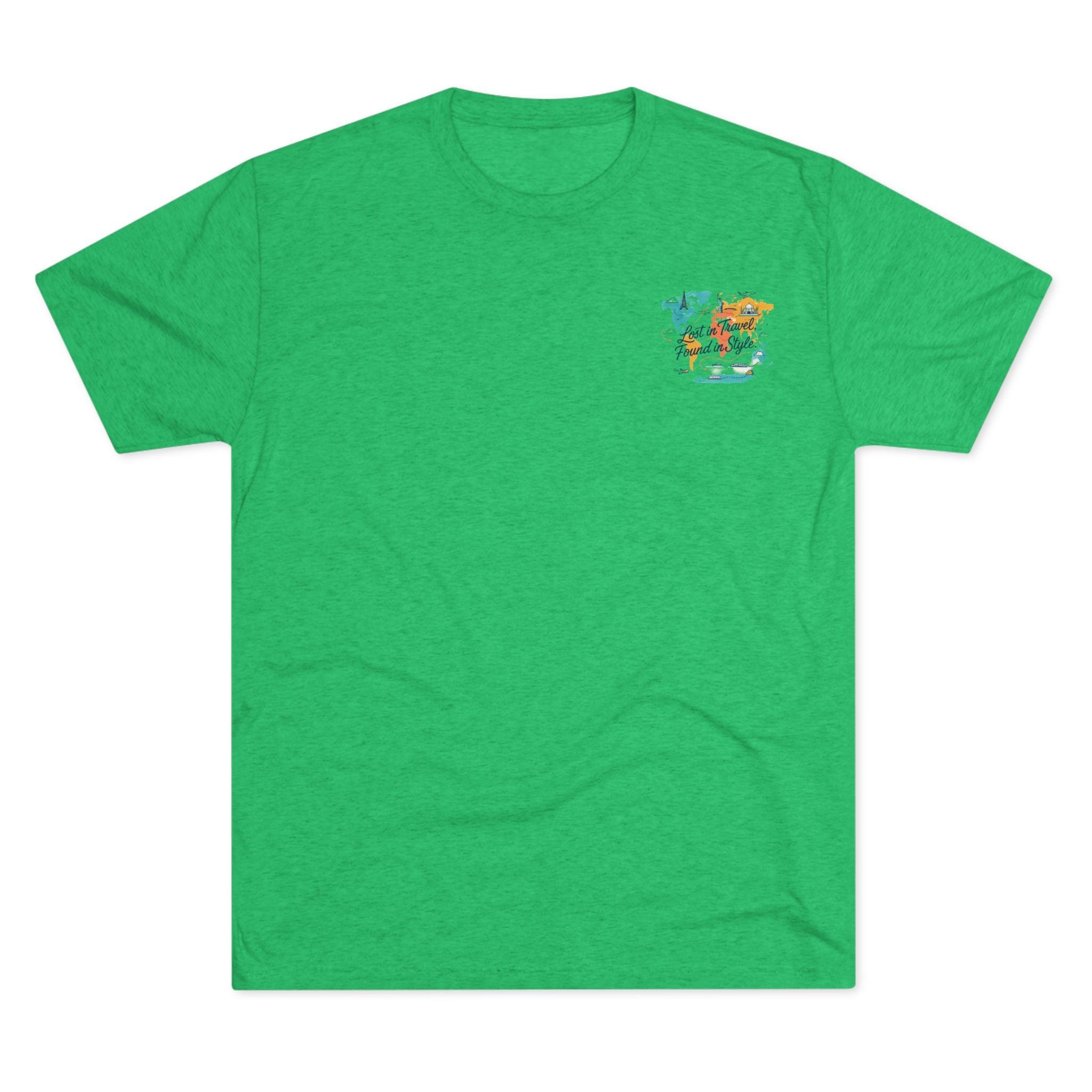 Lost in Travel, Found in Style™ Travel-Inspired Unisex Crew Tee, Wanderlust Apparel, Adventure Shirt, Perfect for Travelers, Vacation Gift, Stylish Travel Memories
