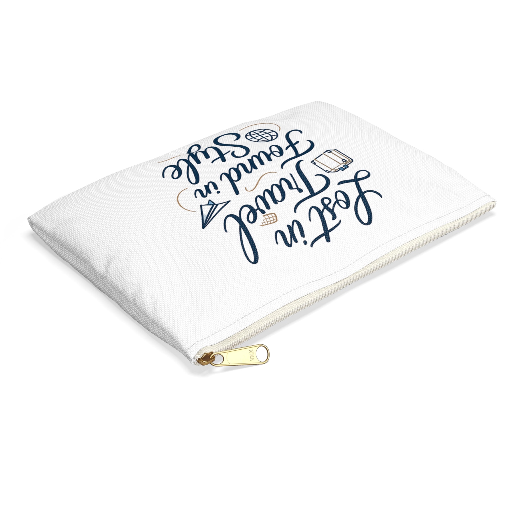 Lost in Travel, Found in Style™ Accessory Pouch, Makeup Bag, Organizer, Gift for Travelers, Portable Storage, Stylish Travel Pouch