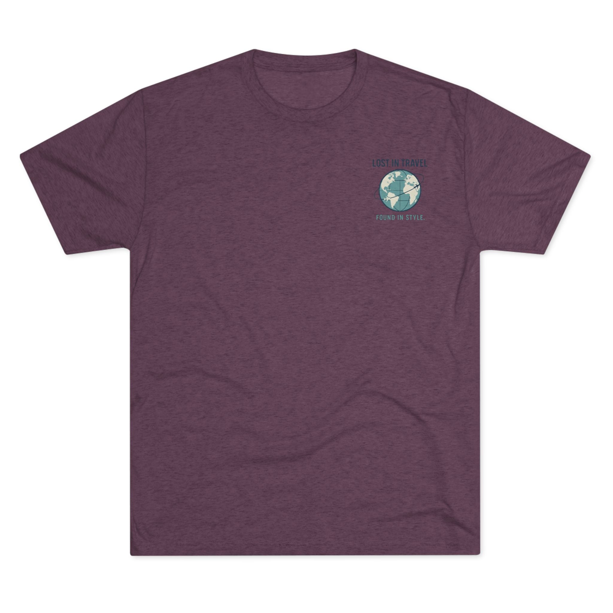 Lost in Travel, Found in Style™ Unisex Crew Tee - Travel T-Shirt, Wanderlust Gift, Vacation Apparel, Earth Travel Tee, Casual Style
