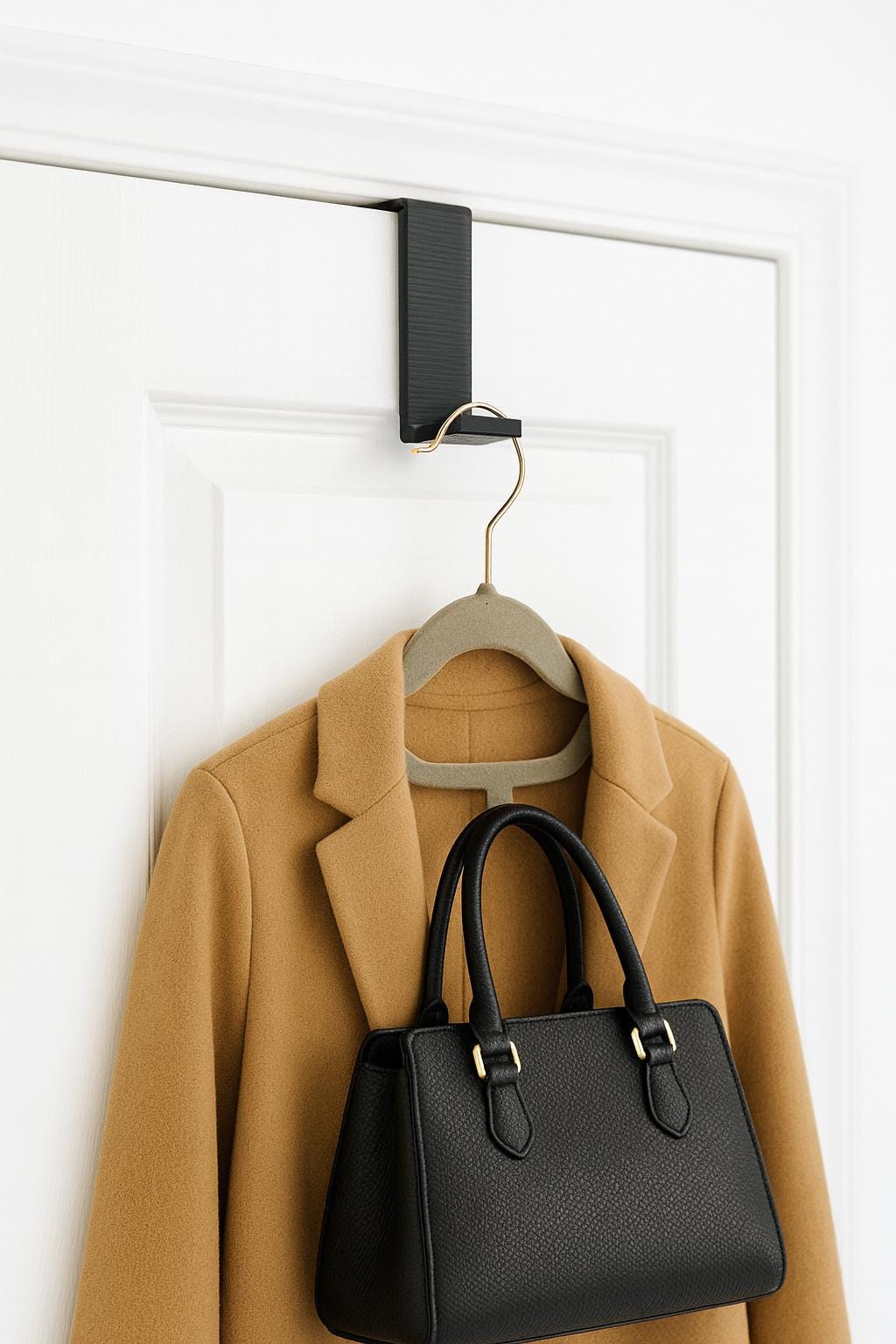 Over-the-Door Hook for Dorms & Apartments | 3D Printed Closet Organizer | Small Space Storage Hanger