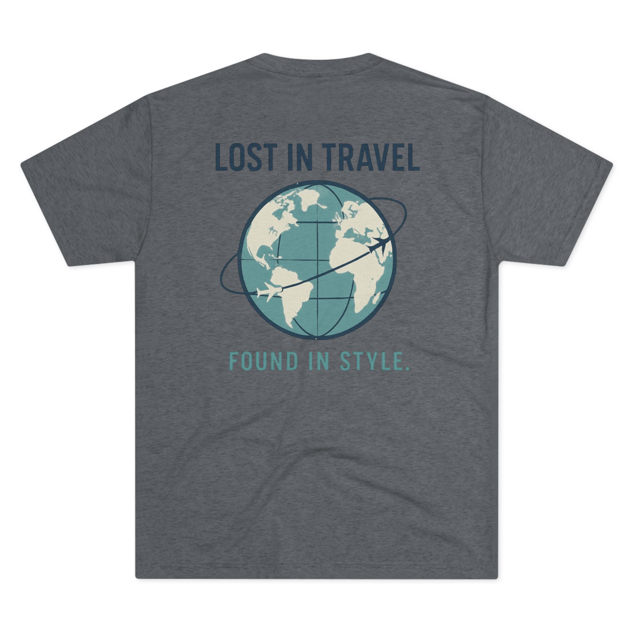 Lost in Travel, Found in Style™ Unisex Crew Tee - Travel T-Shirt, Wanderlust Gift, Vacation Apparel, Earth Travel Tee, Casual Style