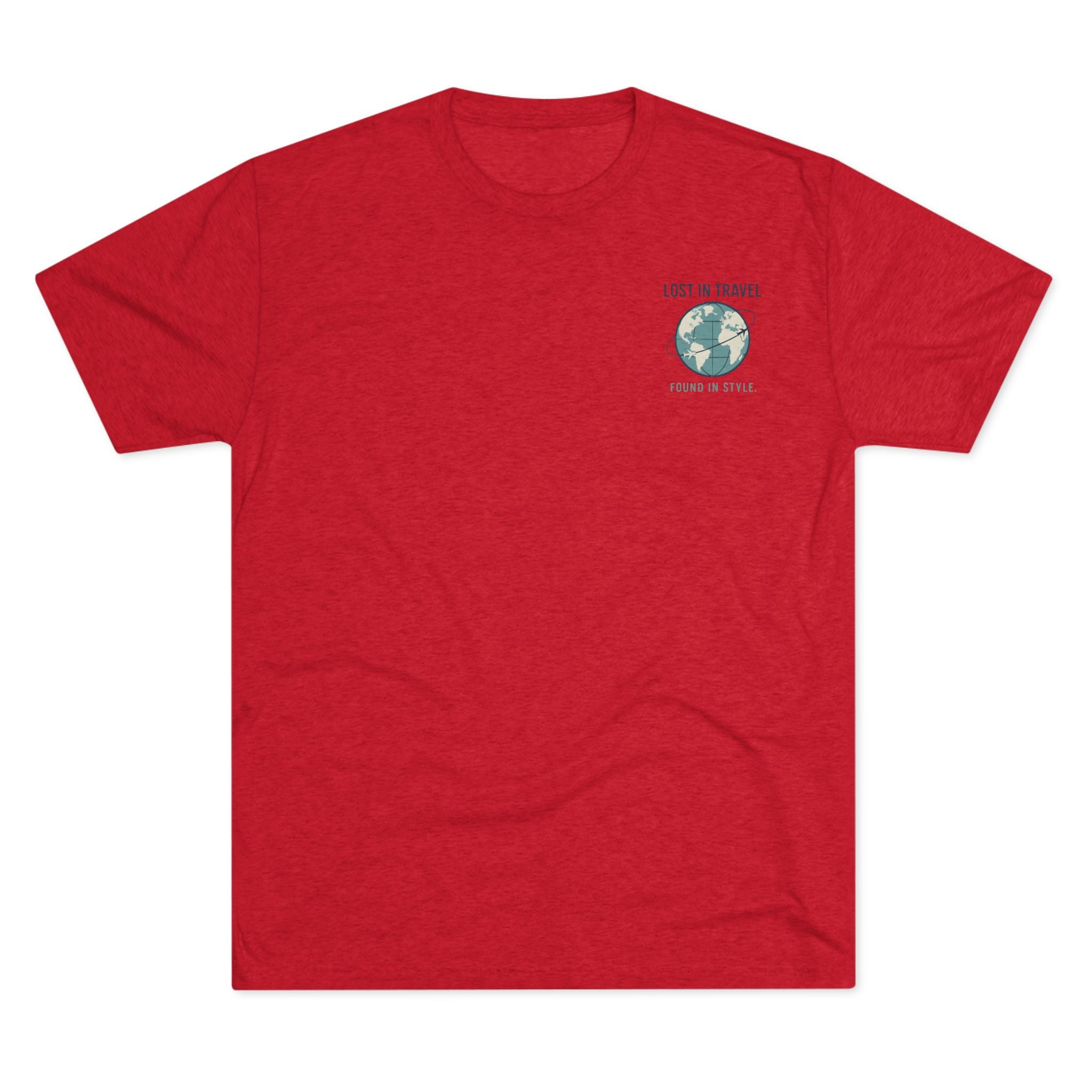 Lost in Travel, Found in Style™ Unisex Crew Tee - Travel T-Shirt, Wanderlust Gift, Vacation Apparel, Earth Travel Tee, Casual Style