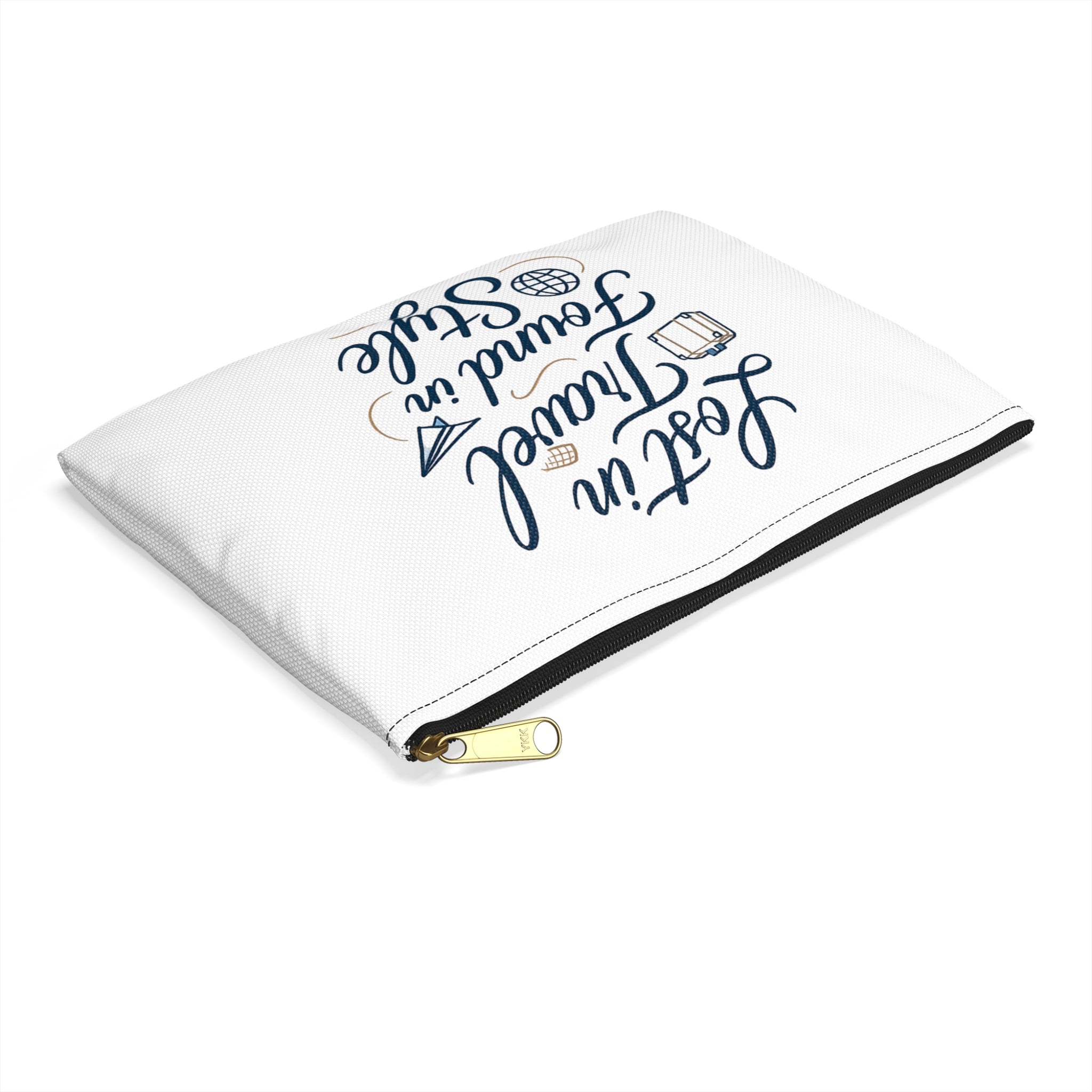 Lost in Travel, Found in Style™ Accessory Pouch, Makeup Bag, Organizer, Gift for Travelers, Portable Storage, Stylish Travel Pouch