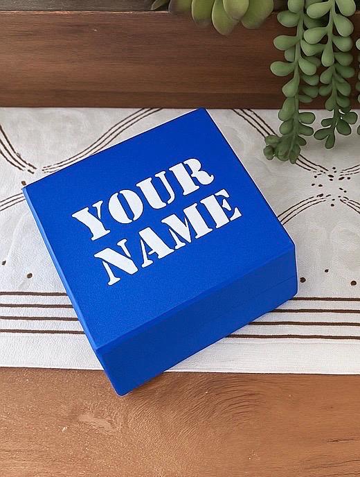 Personalized 3D Printed Name Box with Hinge | Custom Storage Box for Kids, Gifts & Keepsakes
