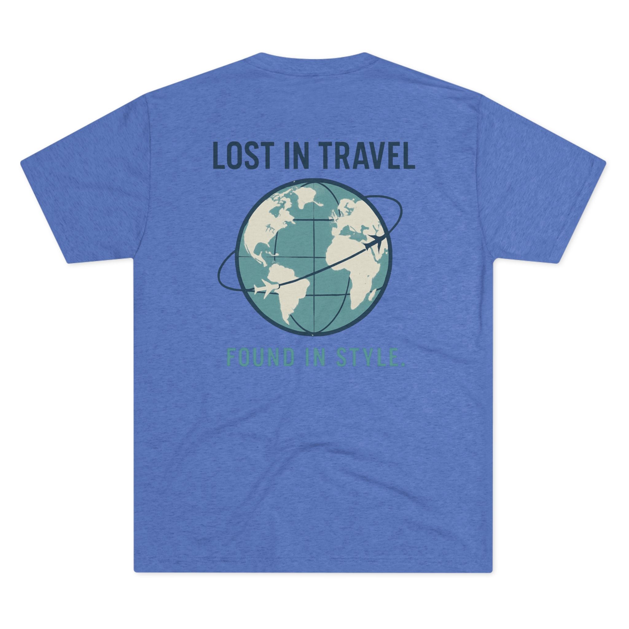 Lost in Travel, Found in Style™ Unisex Crew Tee - Travel T-Shirt, Wanderlust Gift, Vacation Apparel, Earth Travel Tee, Casual Style