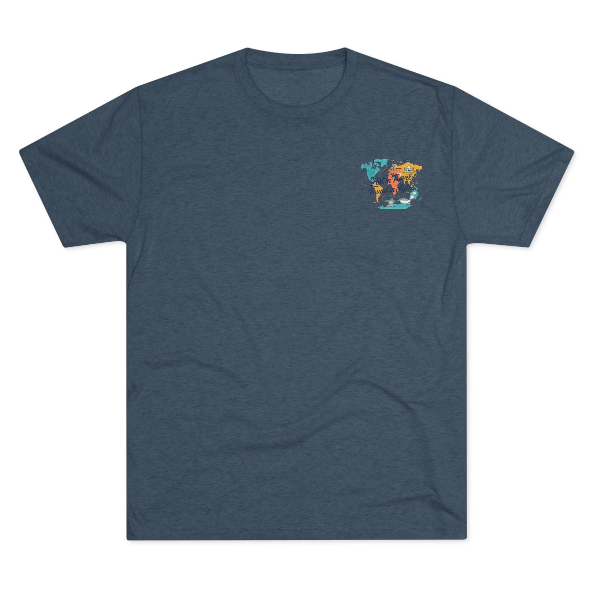 Lost in Travel, Found in Style™ Travel-Inspired Unisex Crew Tee, Wanderlust Apparel, Adventure Shirt, Perfect for Travelers, Vacation Gift, Stylish Travel Memories