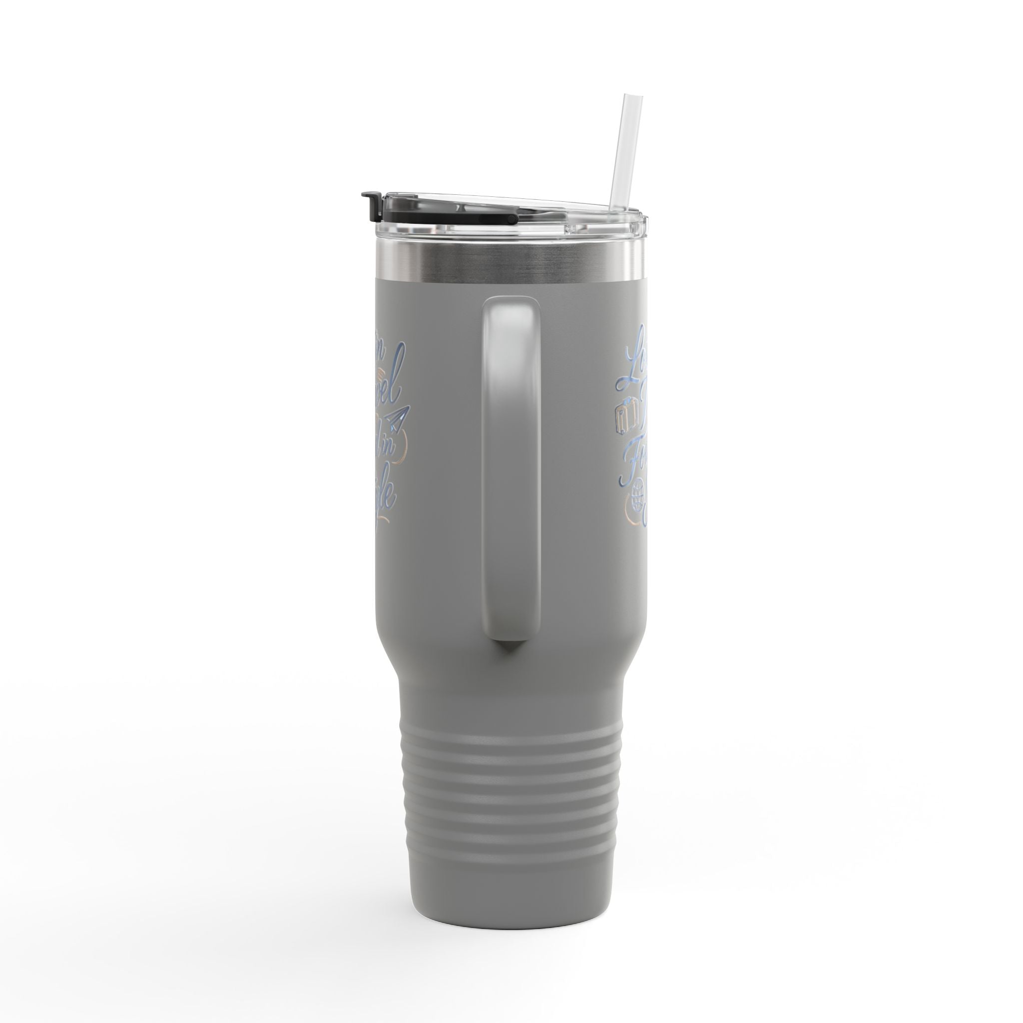 Lost in Travel, Found in Style™ Insulated Travel Mug | 40oz Coffee Cup for On-the-Go, Perfect for Commuting, Road Trips, Travel, Gifts & Events