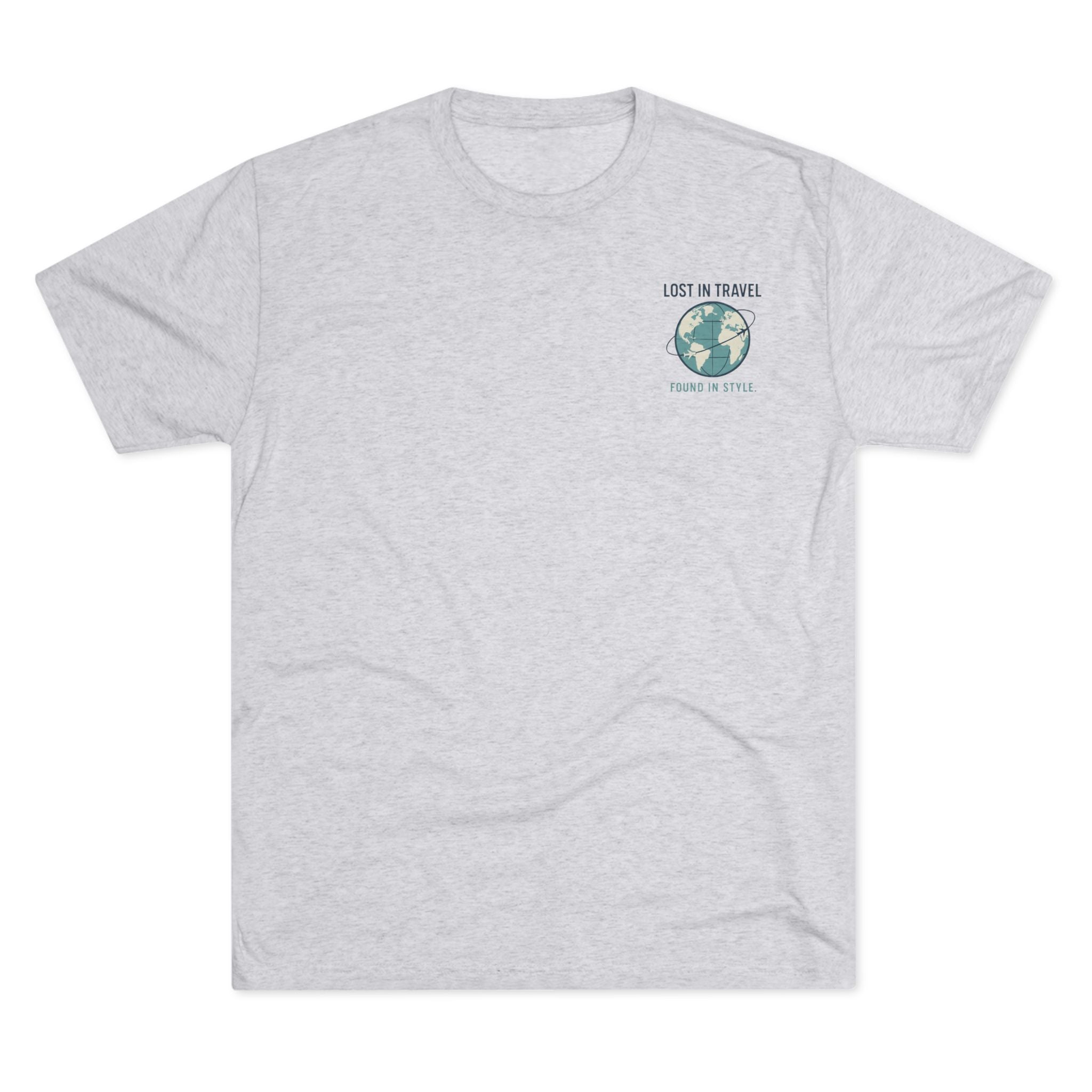 Lost in Travel, Found in Style™ Unisex Crew Tee - Travel T-Shirt, Wanderlust Gift, Vacation Apparel, Earth Travel Tee, Casual Style