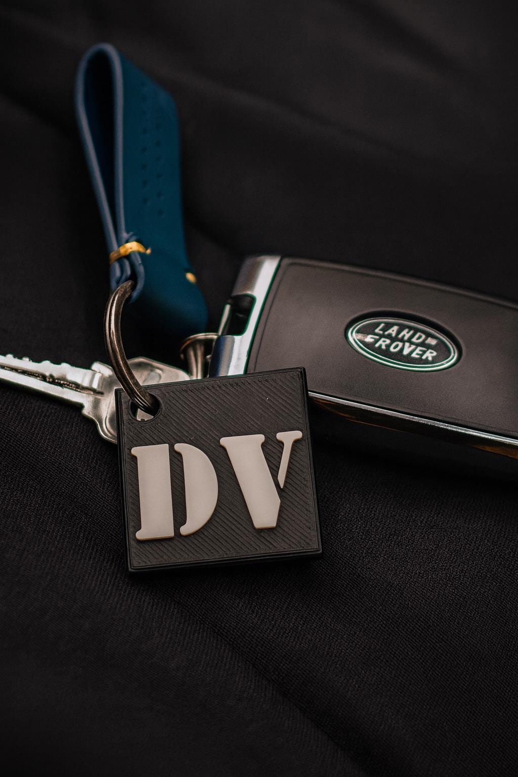 Custom 3D Printed Keychain & Luggage Tag – Personalized Initials Key Ring, Durable Everyday Carry Gift