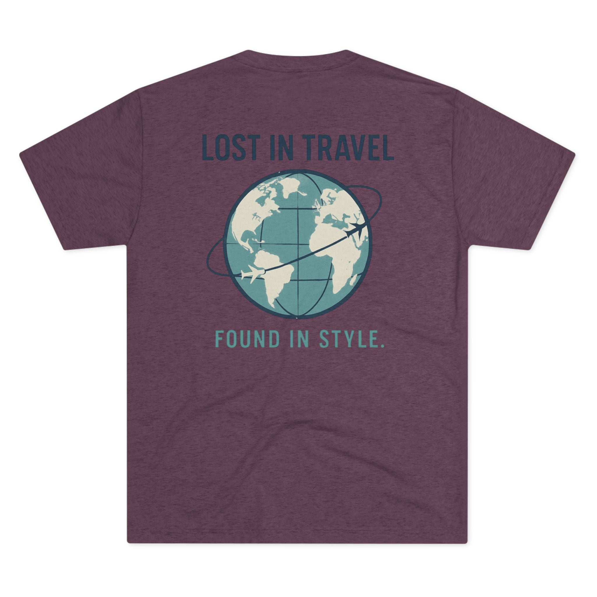 Lost in Travel, Found in Style™ Unisex Crew Tee - Travel T-Shirt, Wanderlust Gift, Vacation Apparel, Earth Travel Tee, Casual Style