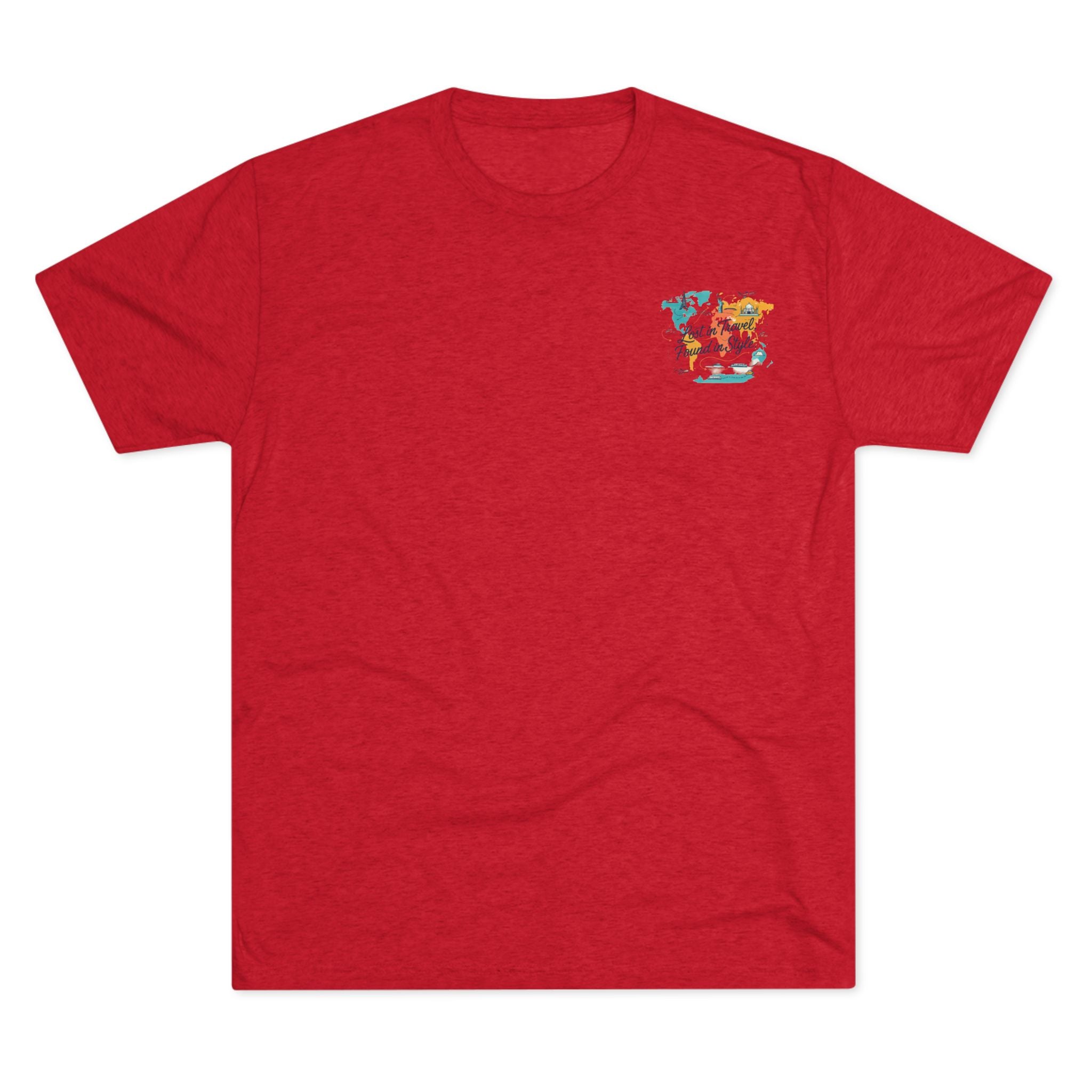 Lost in Travel, Found in Style™ Travel-Inspired Unisex Crew Tee, Wanderlust Apparel, Adventure Shirt, Perfect for Travelers, Vacation Gift, Stylish Travel Memories