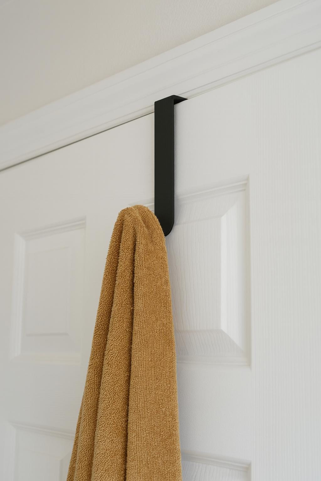 Black Over the Door Hook: Space-Saving Modern Door Hanger