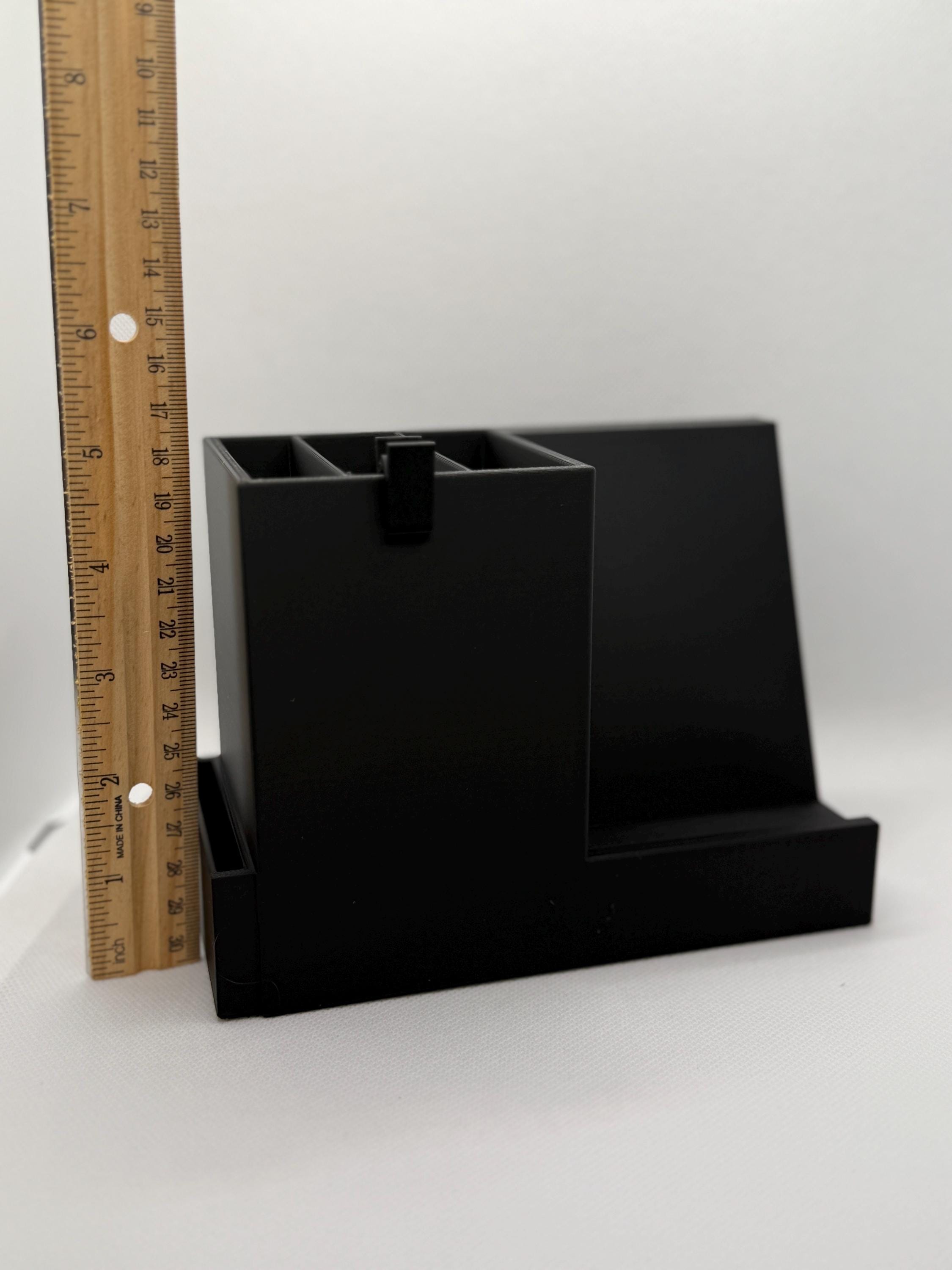 3D Printed Desk Organizer: Minimalist Pen & Pencil Holder with Phone Stand