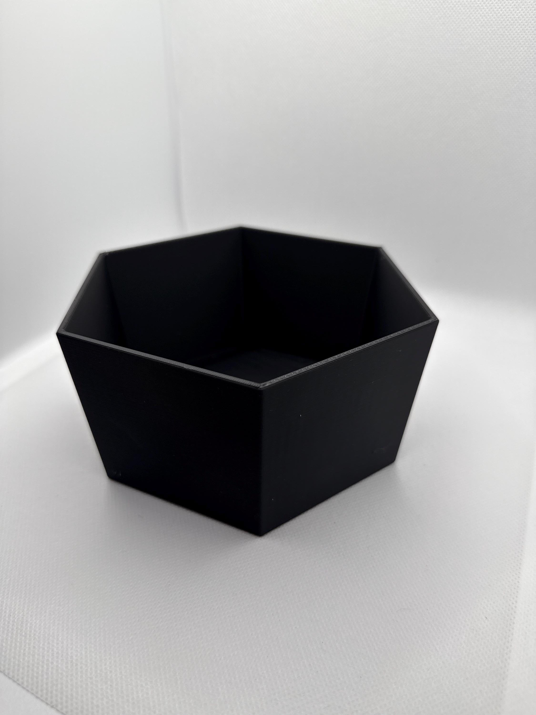 Polygon Desk Planter | 3D Printed Succulent Pot | Minimalist Office Decor | Scandinavian Style Plant Gift