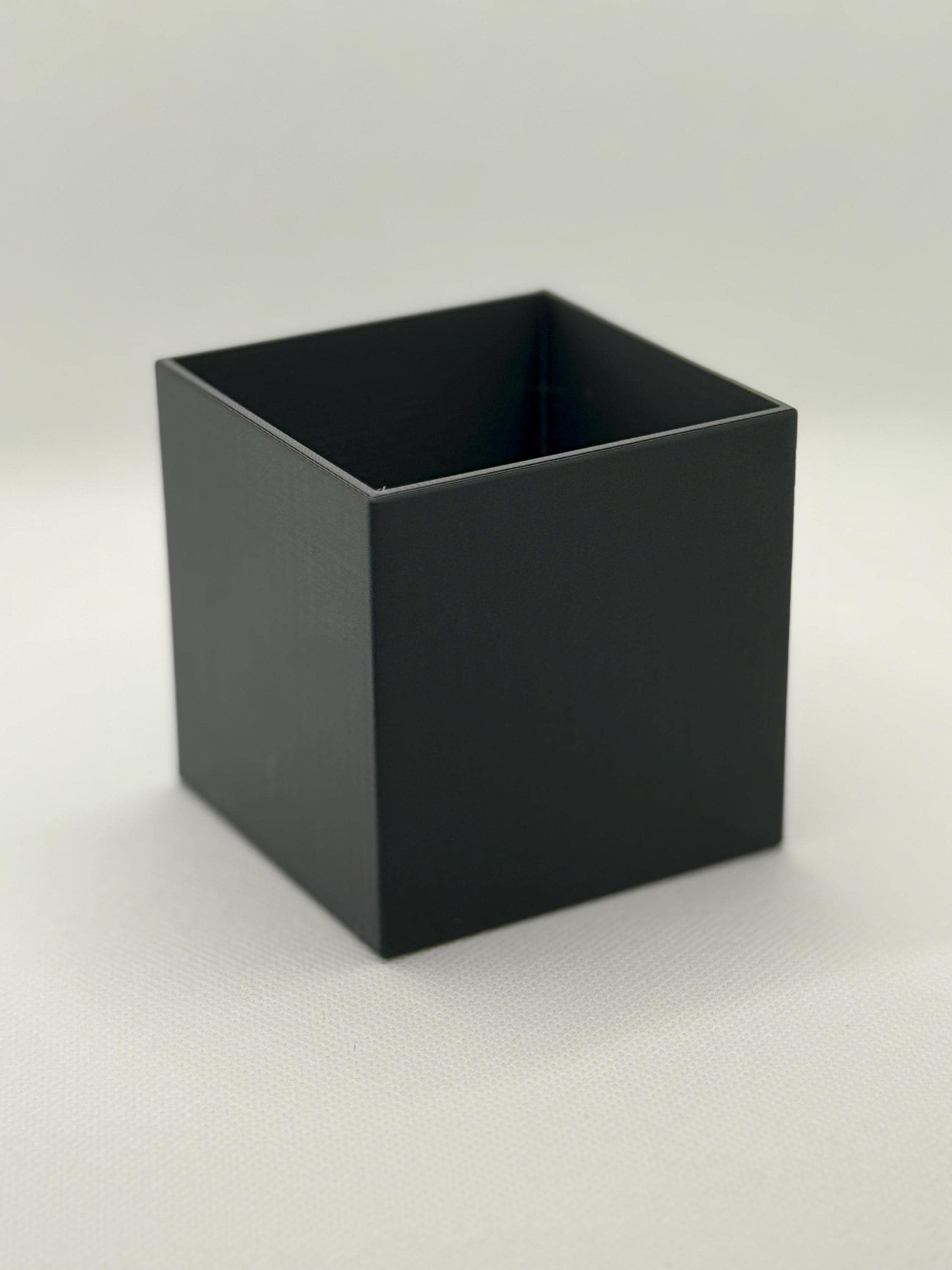 Minimalist Cube Succulent Planter: 3D Printed Geometric Desk Decor