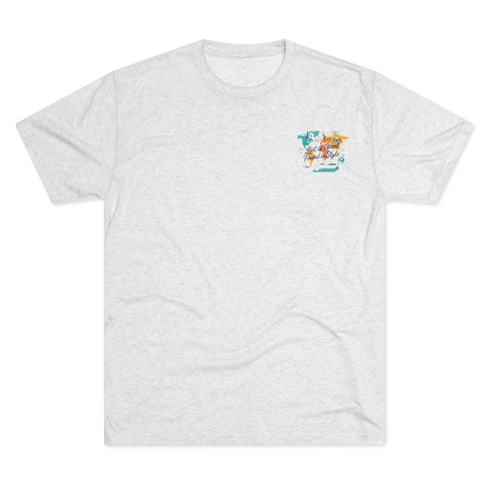 Lost in Travel, Found in Style™ Travel-Inspired Unisex Crew Tee, Wanderlust Apparel, Adventure Shirt, Perfect for Travelers, Vacation Gift, Stylish Travel Memories