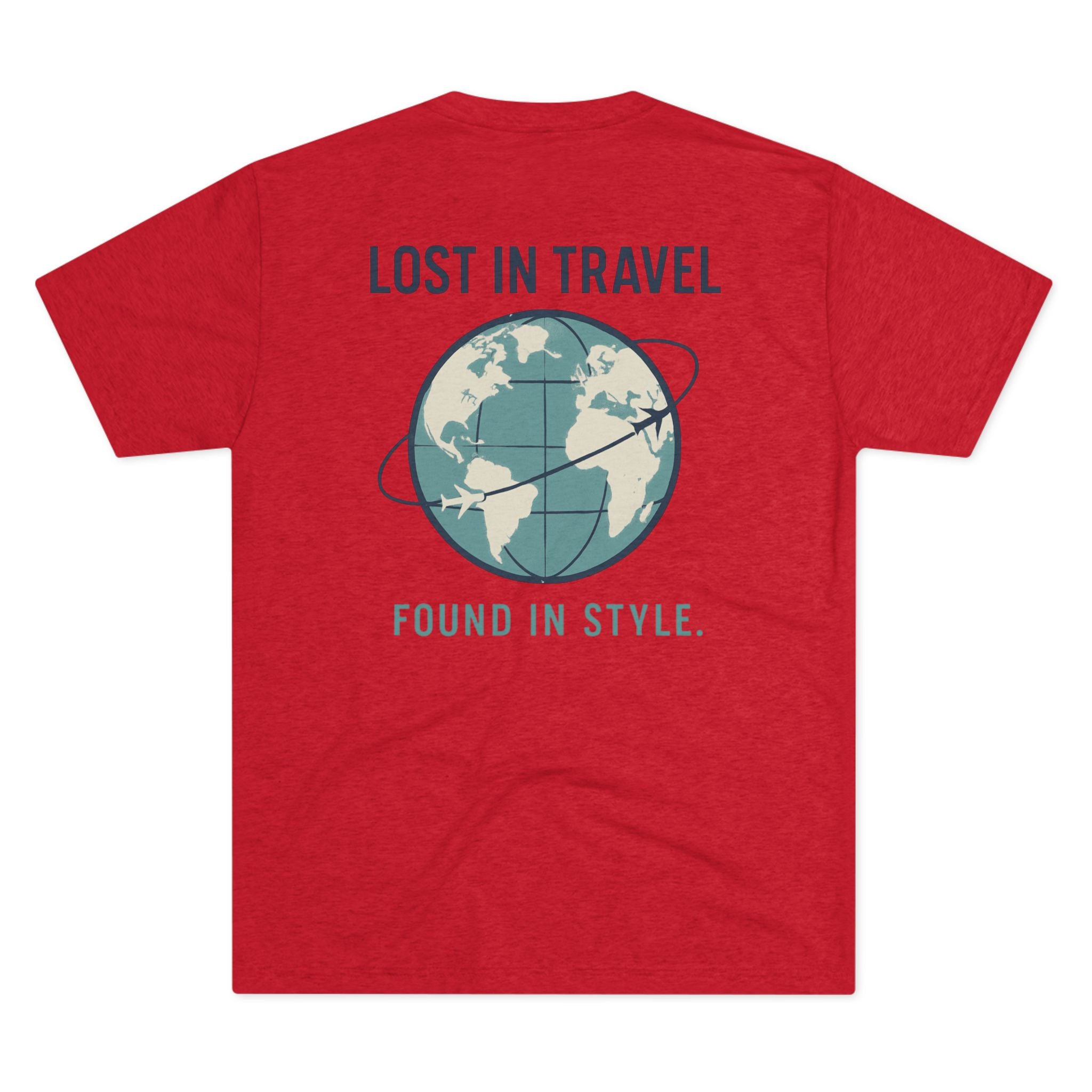Lost in Travel, Found in Style™ Unisex Crew Tee - Travel T-Shirt, Wanderlust Gift, Vacation Apparel, Earth Travel Tee, Casual Style