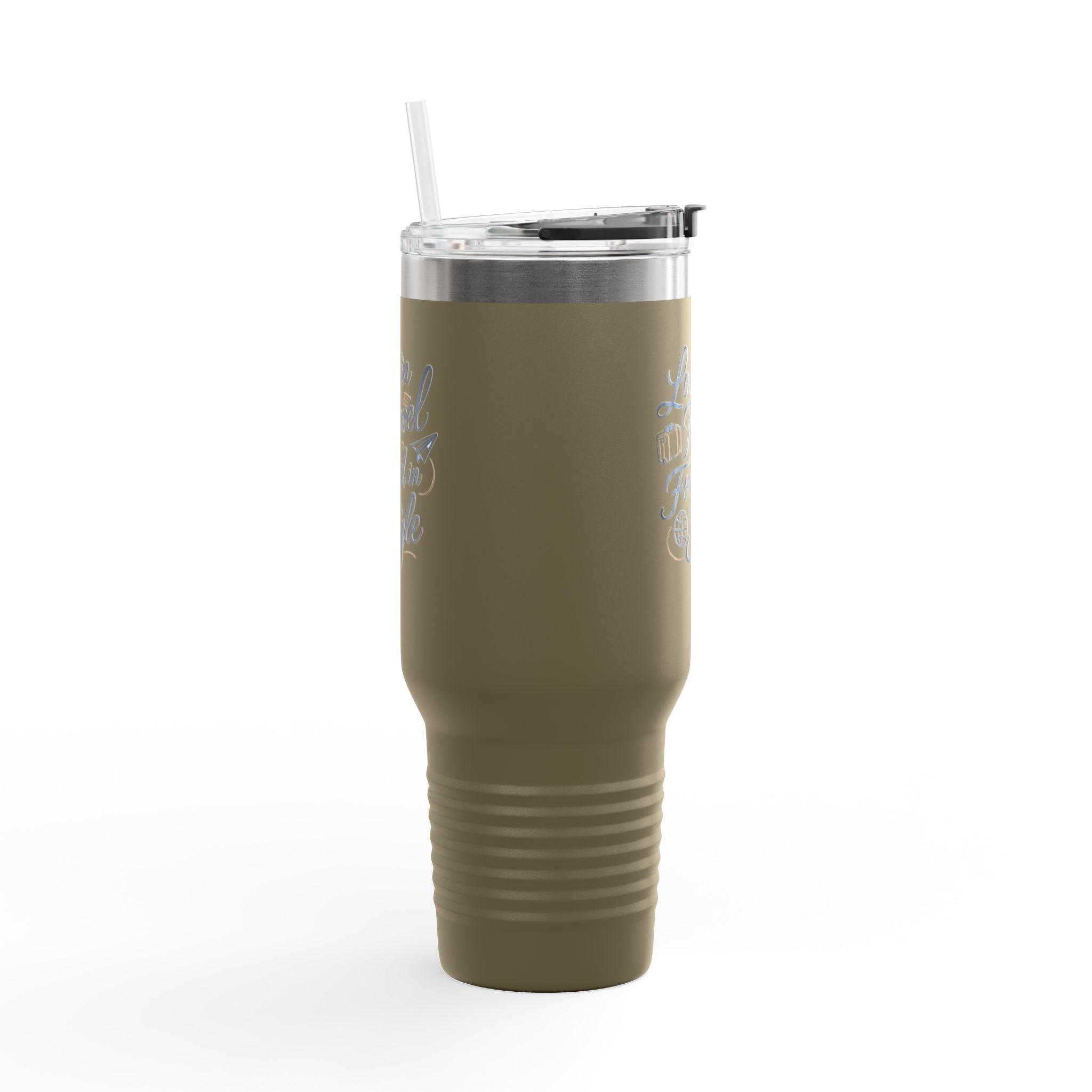 Lost in Travel, Found in Style™ Insulated Travel Mug | 40oz Coffee Cup for On-the-Go, Perfect for Commuting, Road Trips, Travel, Gifts & Events