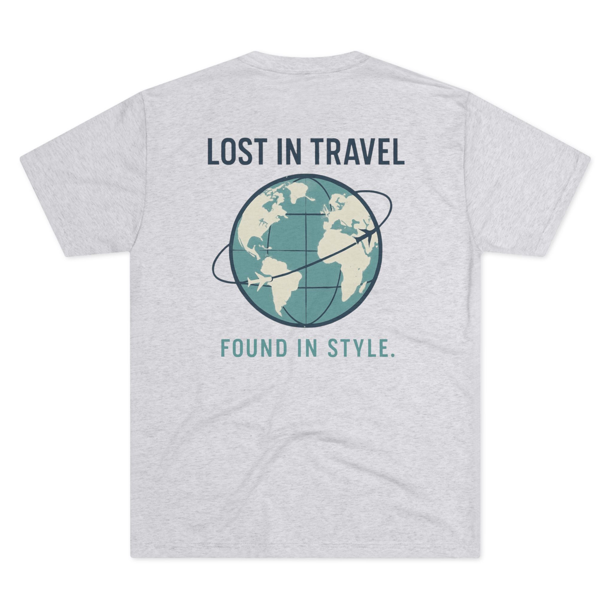 Lost in Travel, Found in Style™ Unisex Crew Tee - Travel T-Shirt, Wanderlust Gift, Vacation Apparel, Earth Travel Tee, Casual Style