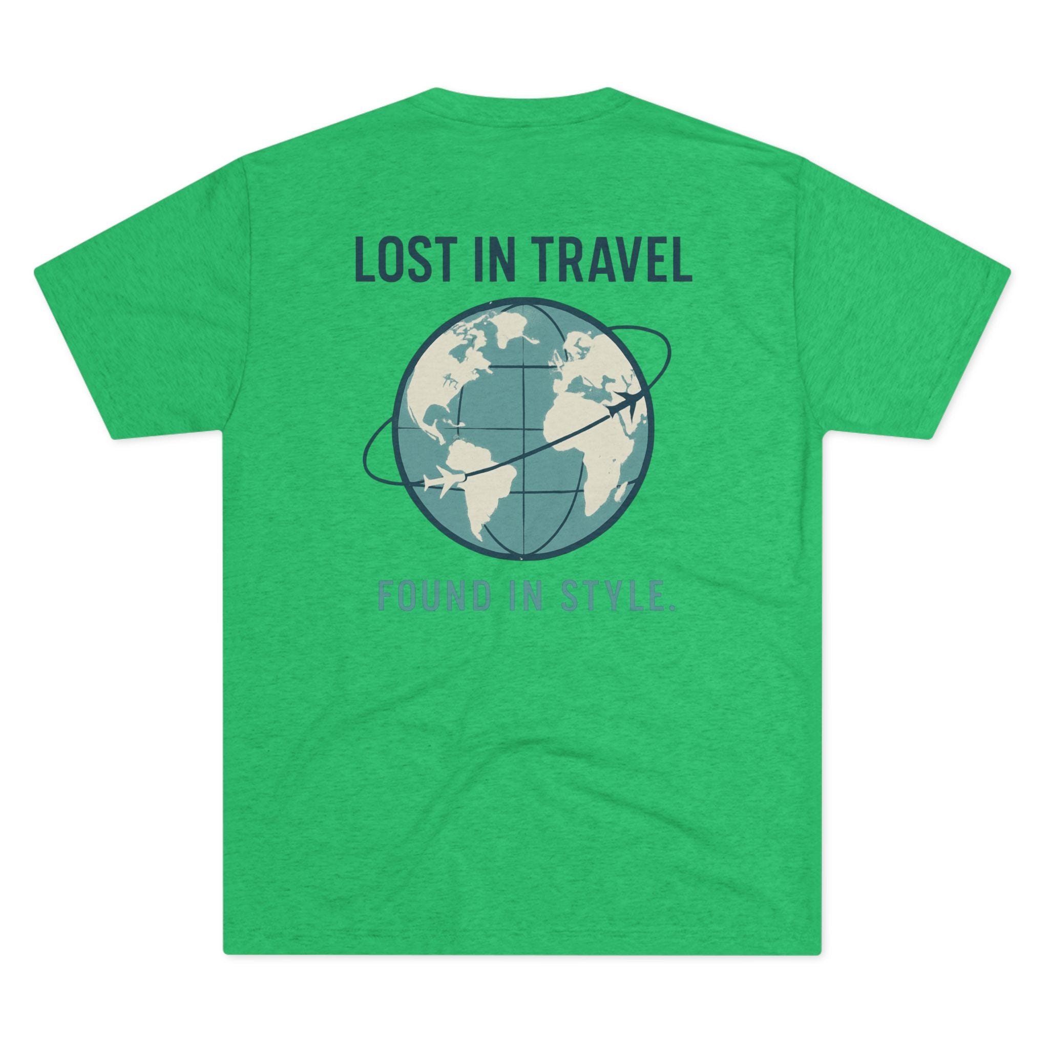 Lost in Travel, Found in Style™ Unisex Crew Tee - Travel T-Shirt, Wanderlust Gift, Vacation Apparel, Earth Travel Tee, Casual Style