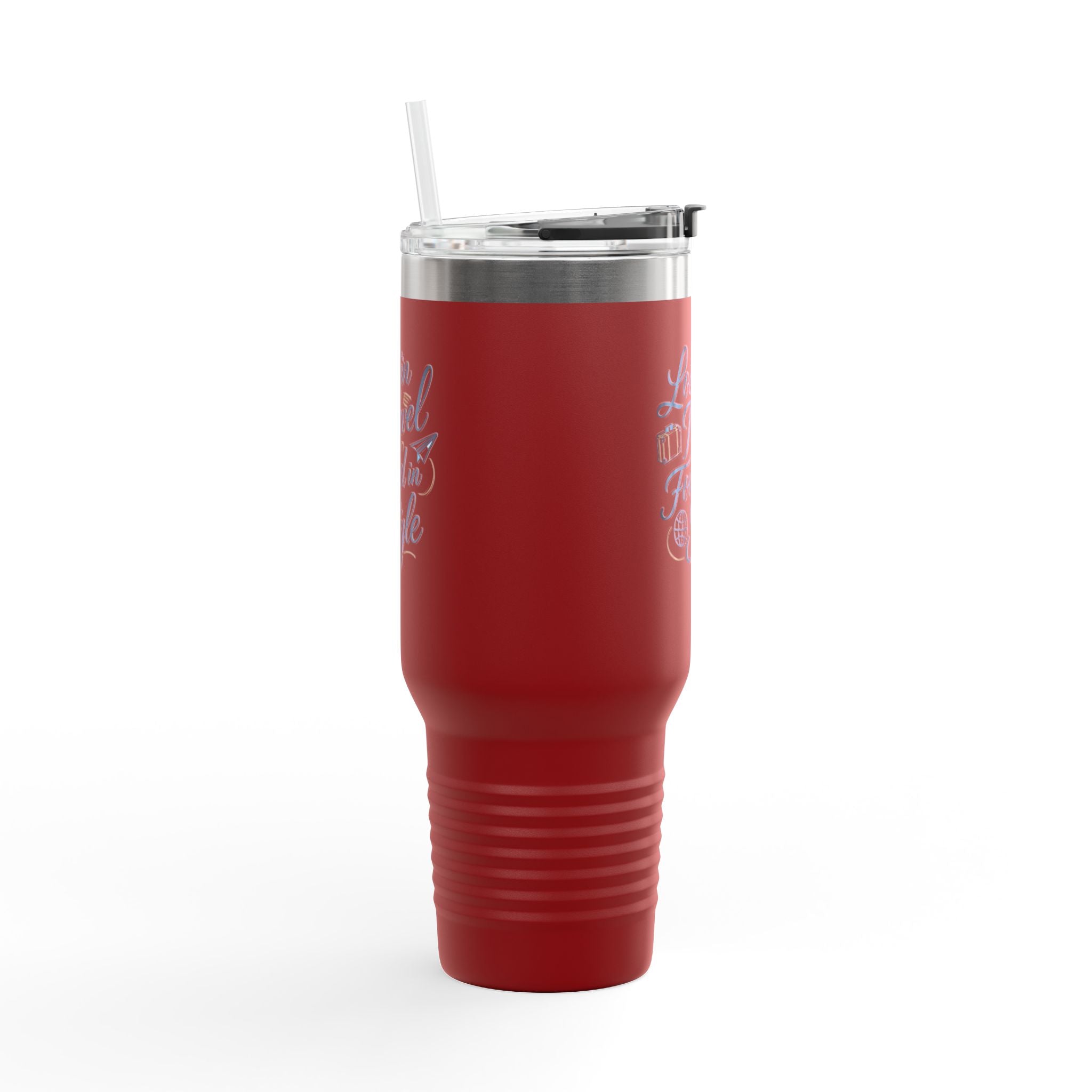 Lost in Travel, Found in Style™ Insulated Travel Mug | 40oz Coffee Cup for On-the-Go, Perfect for Commuting, Road Trips, Travel, Gifts & Events