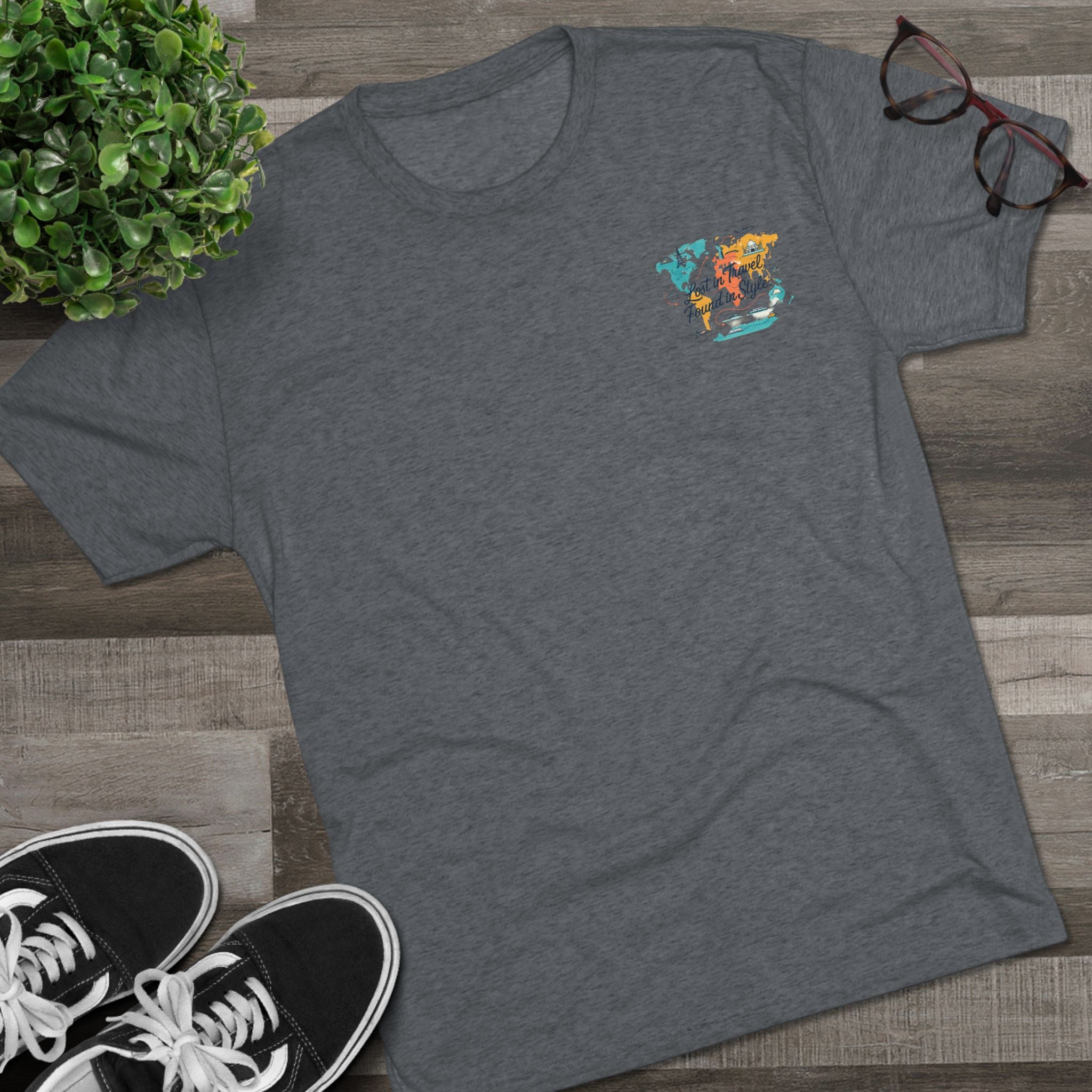 Lost in Travel, Found in Style™ Travel-Inspired Unisex Crew Tee, Wanderlust Apparel, Adventure Shirt, Perfect for Travelers, Vacation Gift, Stylish Travel Memories