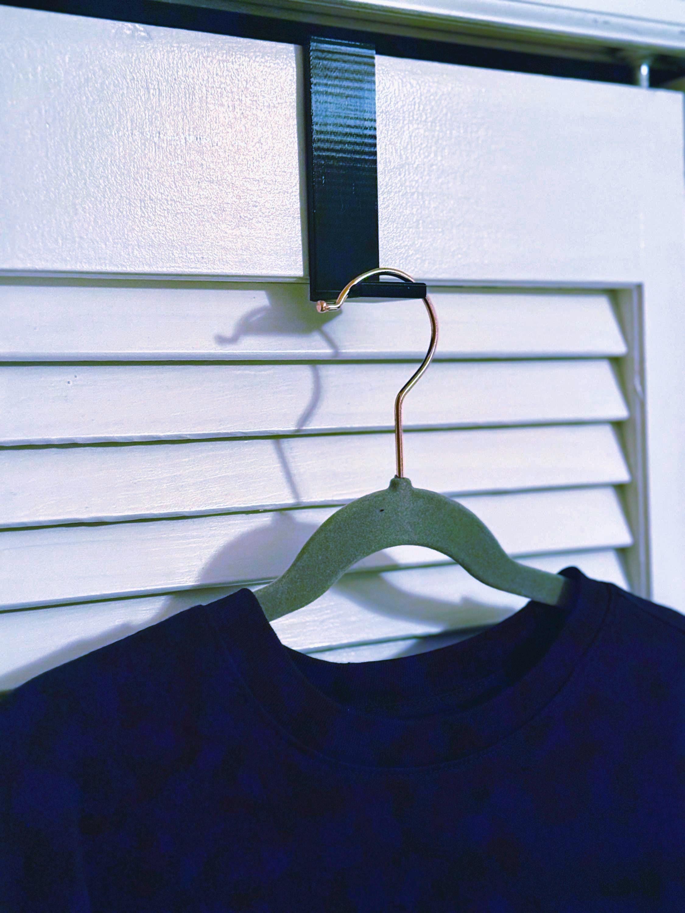 Over-the-Door Hook for Dorms & Apartments | 3D Printed Closet Organizer | Small Space Storage Hanger